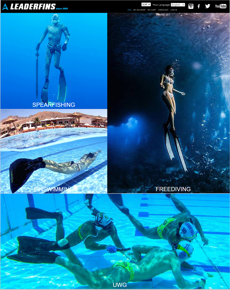 mic21ダイビングショップ[ LEADERFINS ] リーダーフィン ロングフィン