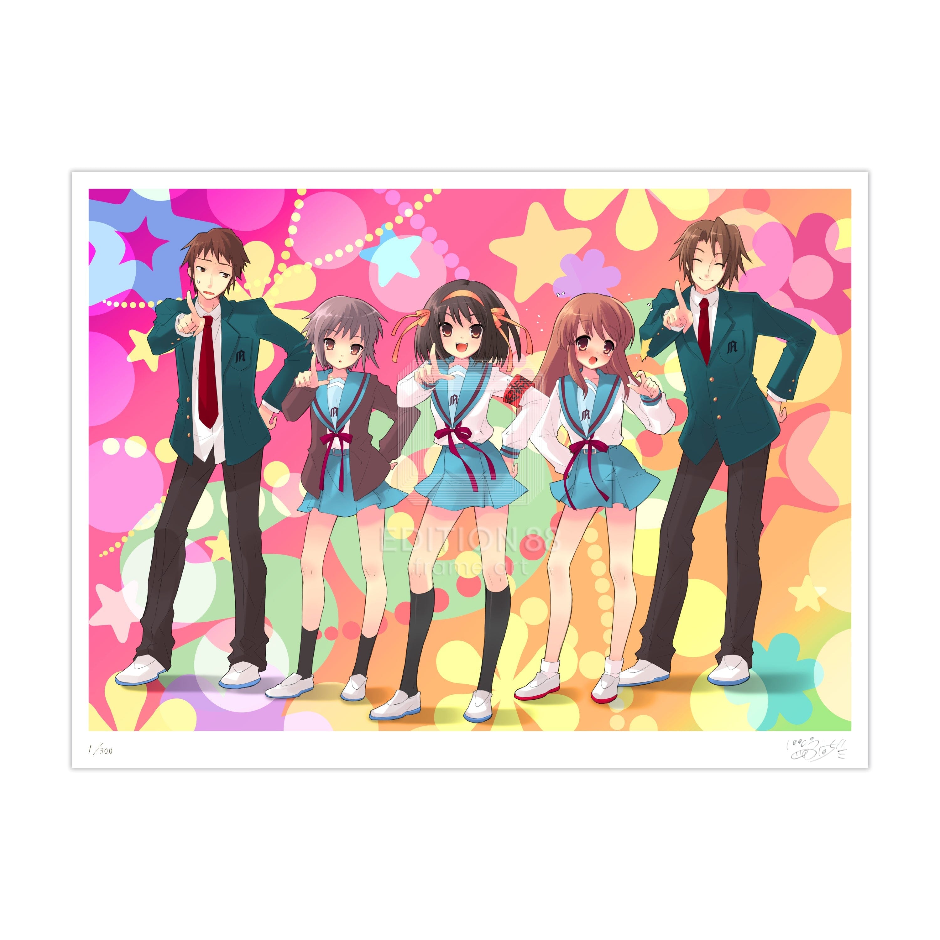 涼宮ハルヒの憂鬱」88グラフ3（「ザ・スニーカー」用イラスト 2006年8