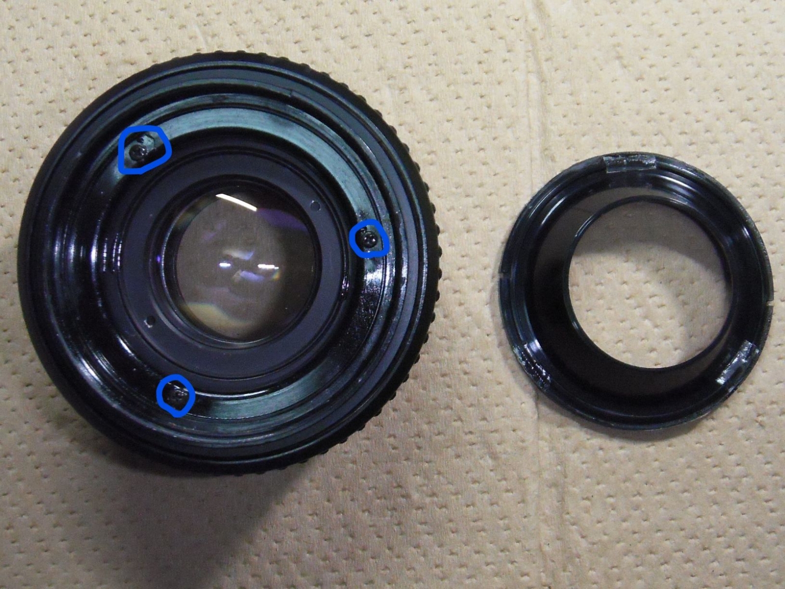 RICOH XR RIKENON 50mm F2L ジャンクレンズ分解修理: ねこの空中散歩