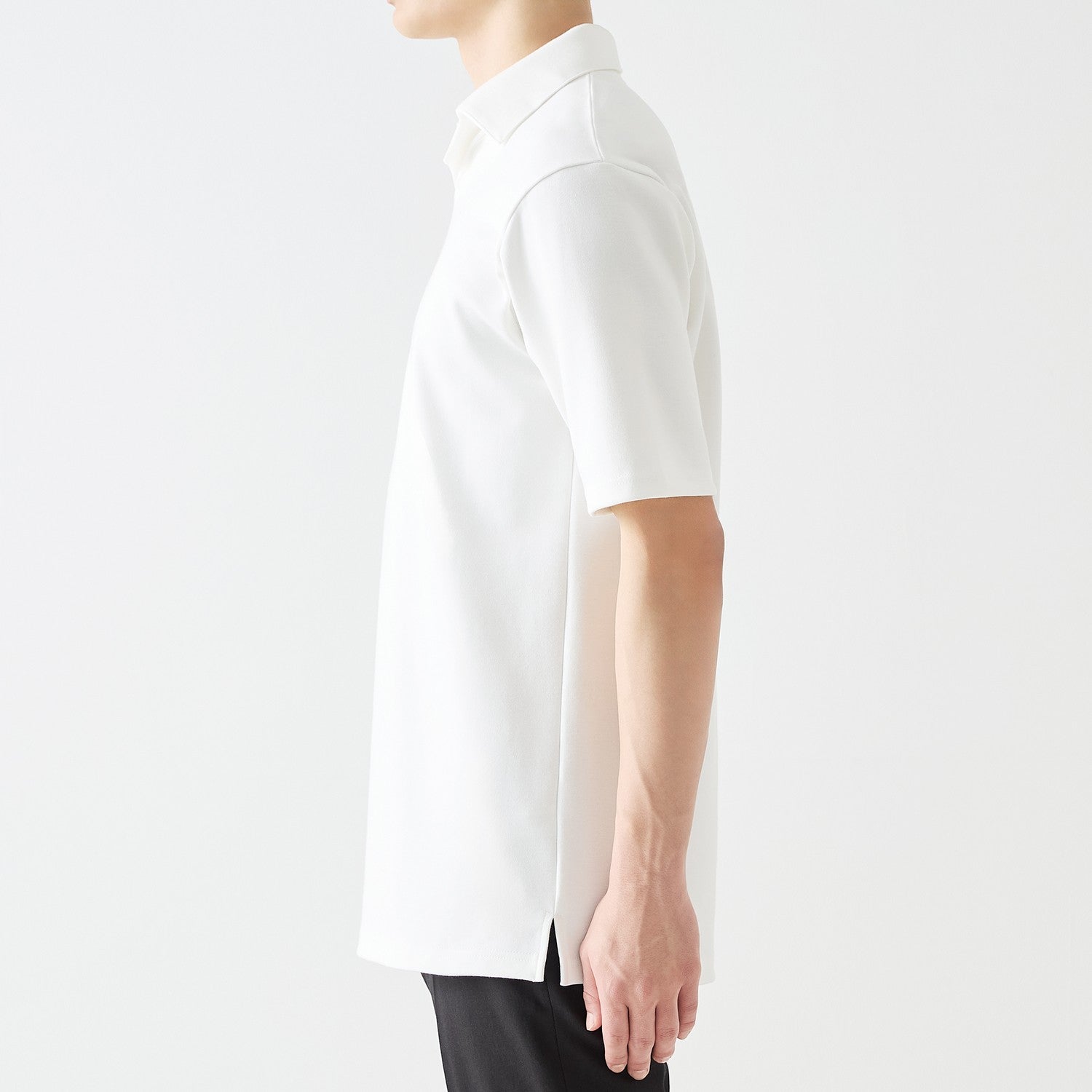 MENS ヘビー 半袖 ポロシャツ WHITE | 高級無地Tシャツ専門店 | EIJI