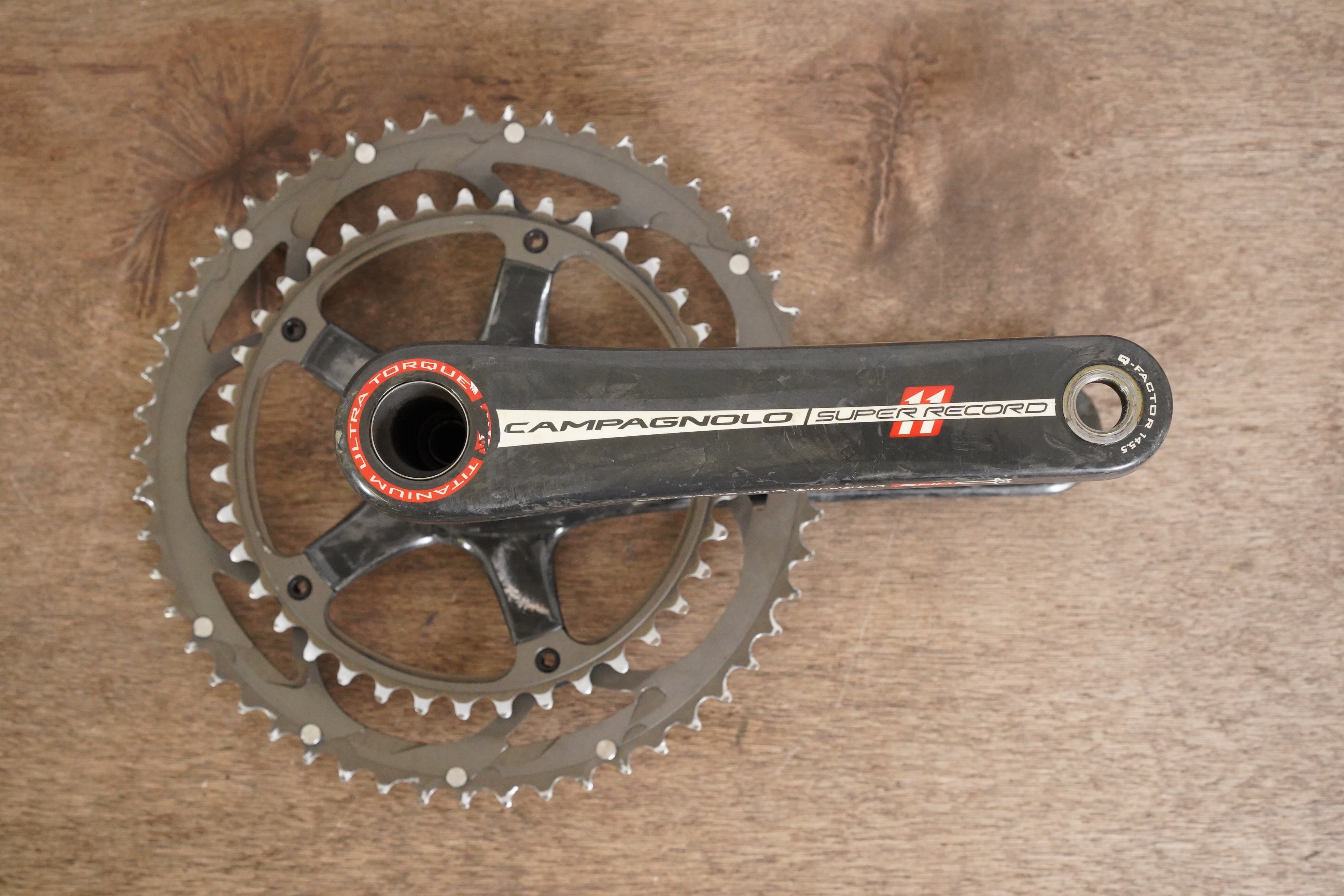 175mm 53/39T Campagnolo Super Record Titanium 11 Speed Carbon