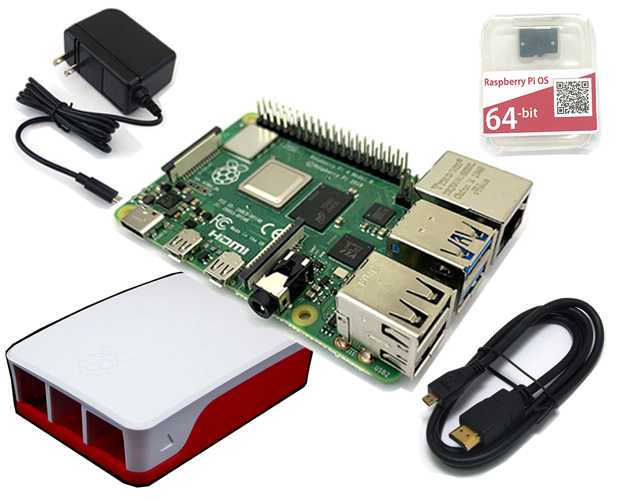 Raspberry Pi 4B (8GB) スターターセット/レギュラー / RASPi4-RGL8GB