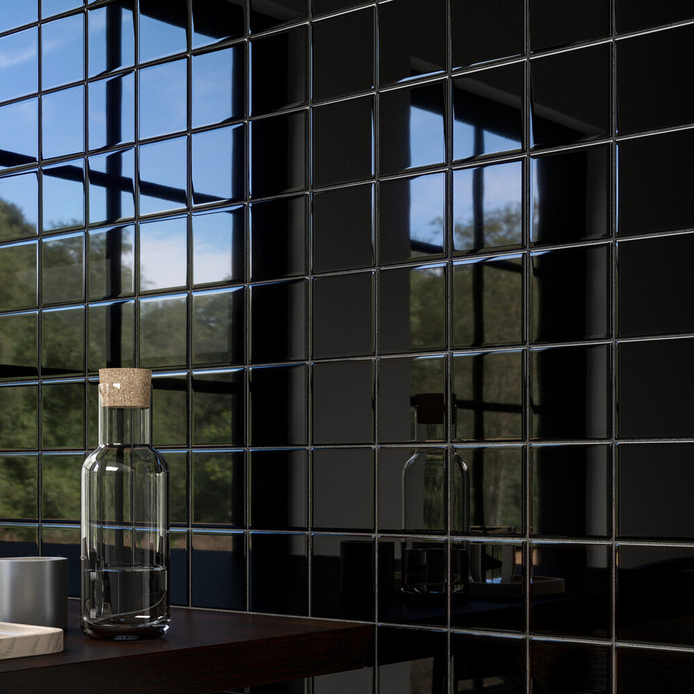 Color Wheel Classic Ceramic Tile 4-1/4X4-1/4 K111 Black - Elit Tile