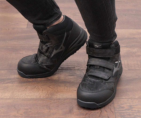 ミズノ 安全靴 F1GA220009 26.5cm ブラック×ダークシルバー オール