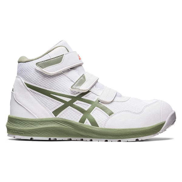 新作] アシックス 安全靴 ウィンジョブ CP216 ホワイト×ライケン