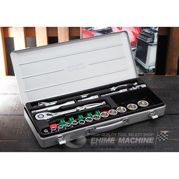 KTC ソケットレンチ19点セット tb413【エヒメマシン】