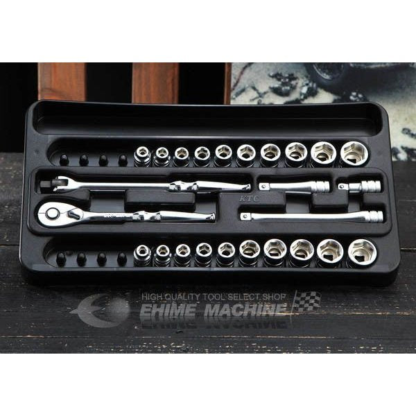 KTC ソケットレンチセット 25点 tb2x20b【エヒメマシン】