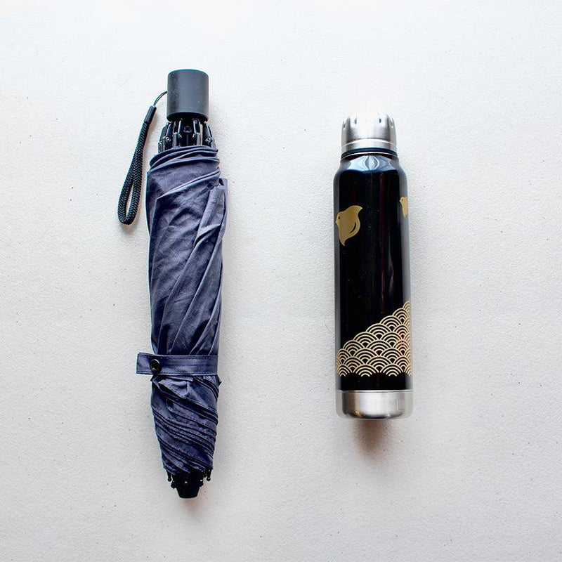 TUMBLER / WATER BOTTLE] THERMO MUG URUSHI UMBRELLA BOTTLE WAVE