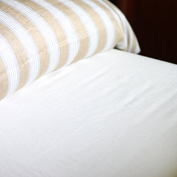 LIBECO／フィッテッドシーツ オーガニックリネン ヘリテージ