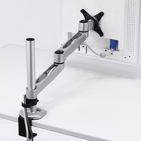 液晶モニターアーム(耐荷重15kg・水平垂直可動・クランプ式) CR