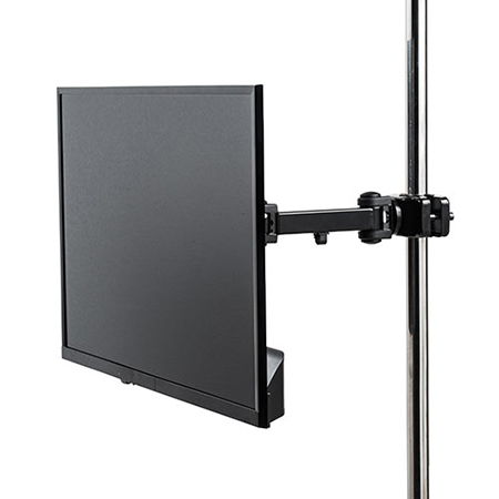 モニターアーム自作用 支柱取付 ポール取付 32インチ対応 水平3関節