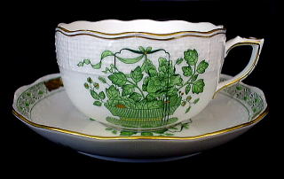 ユーロクラシクス｜ヘレンド 南京ブーケ 清の花かご 森の宝物