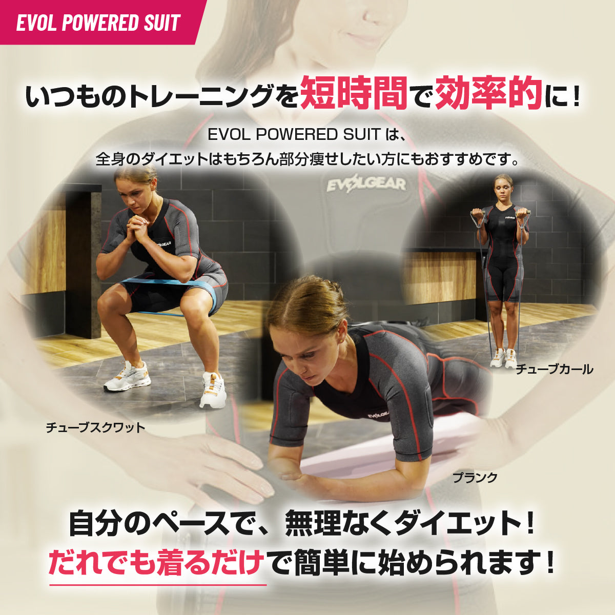 EMSスーツ+スピニングバイク セット – EVOLGEAR