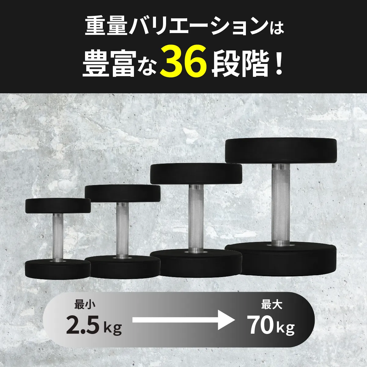 ダンベル製品一覧｜ウレタン・ラバー・クローム・可変式｜EVOLGEAR