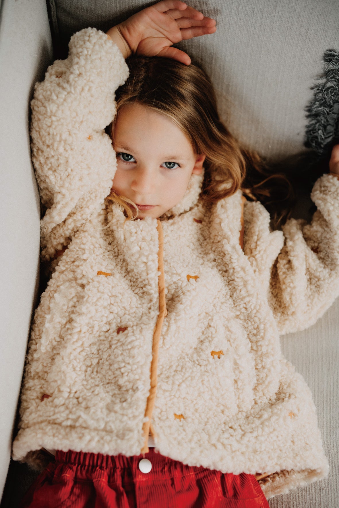 Convertible Boa Fleece Jacket(ivory) | EVERKIND