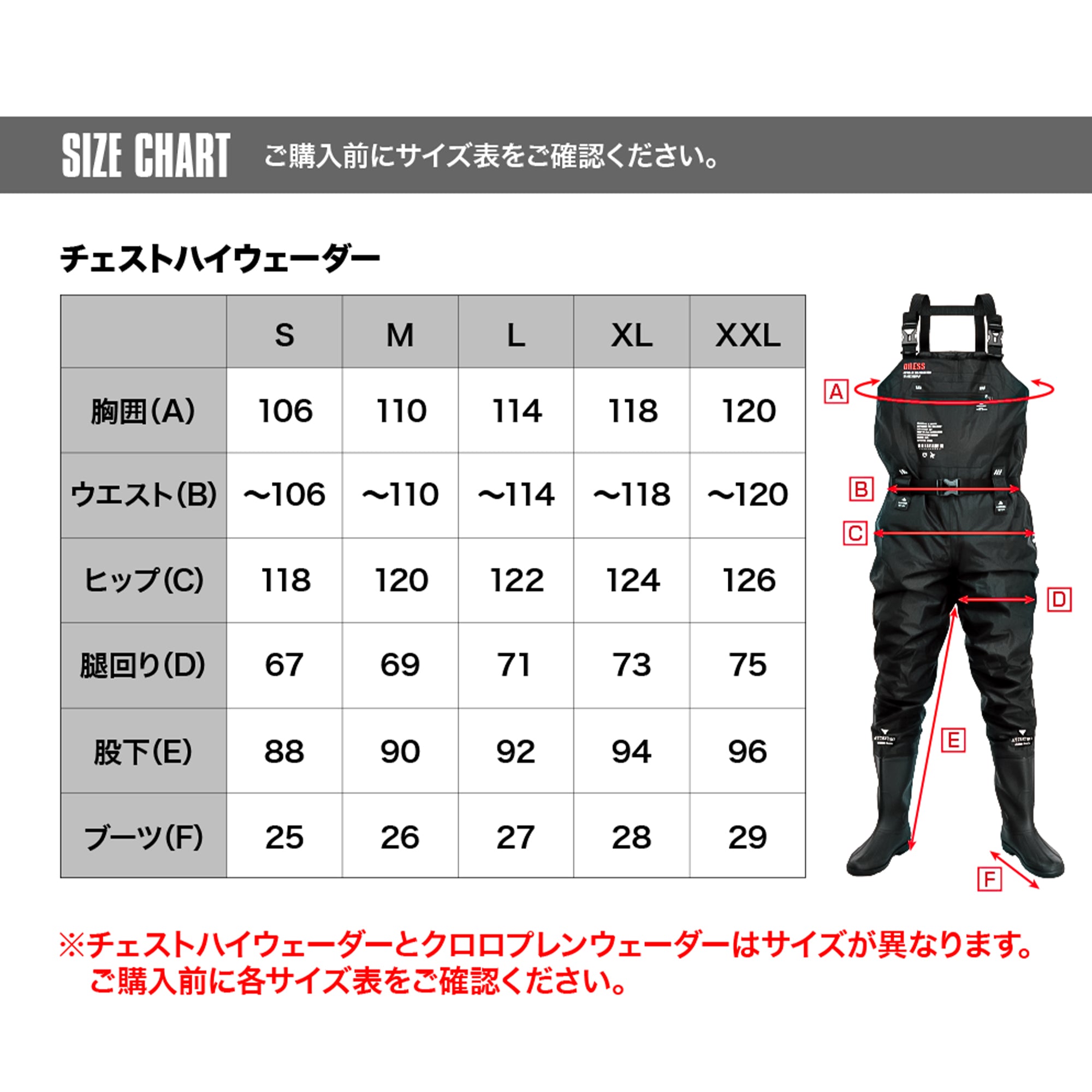 DRESS チェストハイウェーダーエアボーン 胴付長靴 [ブラック/ステルス