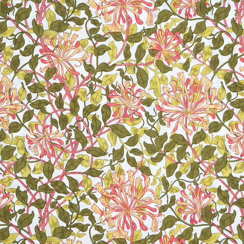 Fairy Cotton / ベスト・オブ・モリス ハニーサックル サーモンピンク