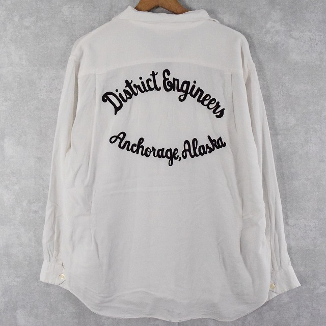 60年代 ナットナスト 開襟 オープンカラー 白 ホワイト | ビンテージ