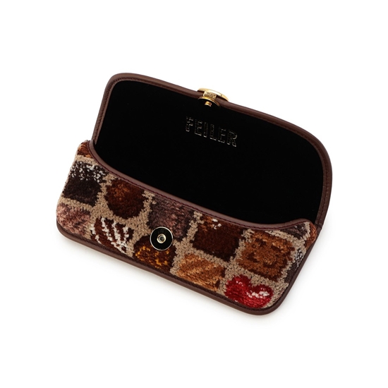 コフレドゥショコラ メガネケース FDC-257063(ベージュ): FEILER