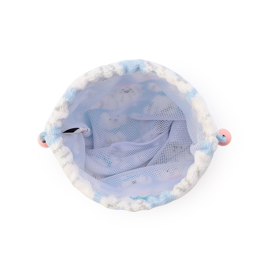 モフモフワンチャン 巾着 L/MWC-257366（WEB限定）(ペールブルー