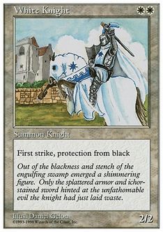 □黒枠□《白騎士/White Knight》[4EDBB] 白U | 日本最大級 MTG通販
