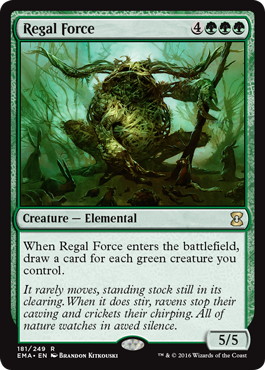 威厳の魔力/Regal Force》[EVE] 緑R | 日本最大級 MTG通販サイト