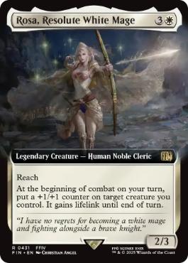 555)《強き愛の白魔道士、ローザ/Rosa, Resolute White Mage》[FIN] 白