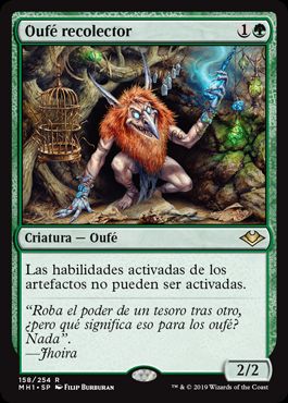 Foil】(158)《溜め込み屋のアウフ/Collector Ouphe》[MH1] 緑R | 日本