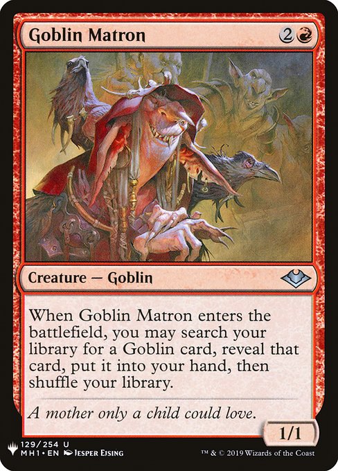 Foil】《ゴブリンの女看守/Goblin Matron》[7ED] 赤U | 日本最大級 MTG