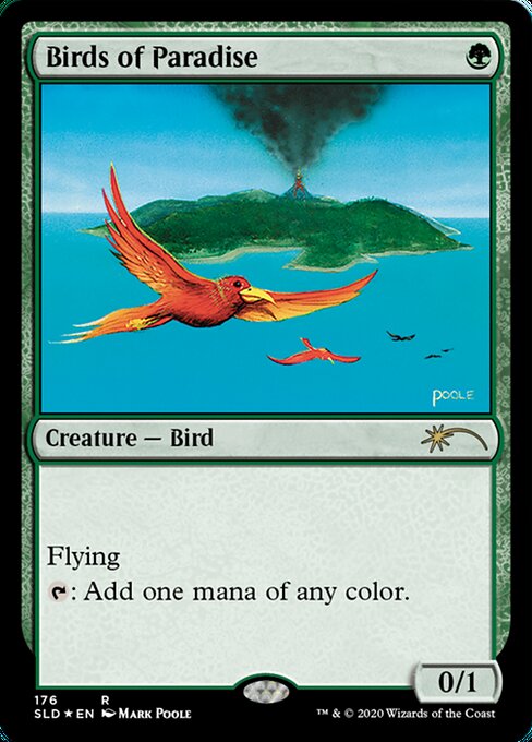 Foil】《極楽鳥/Birds of Paradise》[7ED] 緑R | 日本最大級 MTG通販