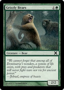 Foil】《灰色熊/Grizzly Bears》[10ED] 緑C | 日本最大級 MTG通販