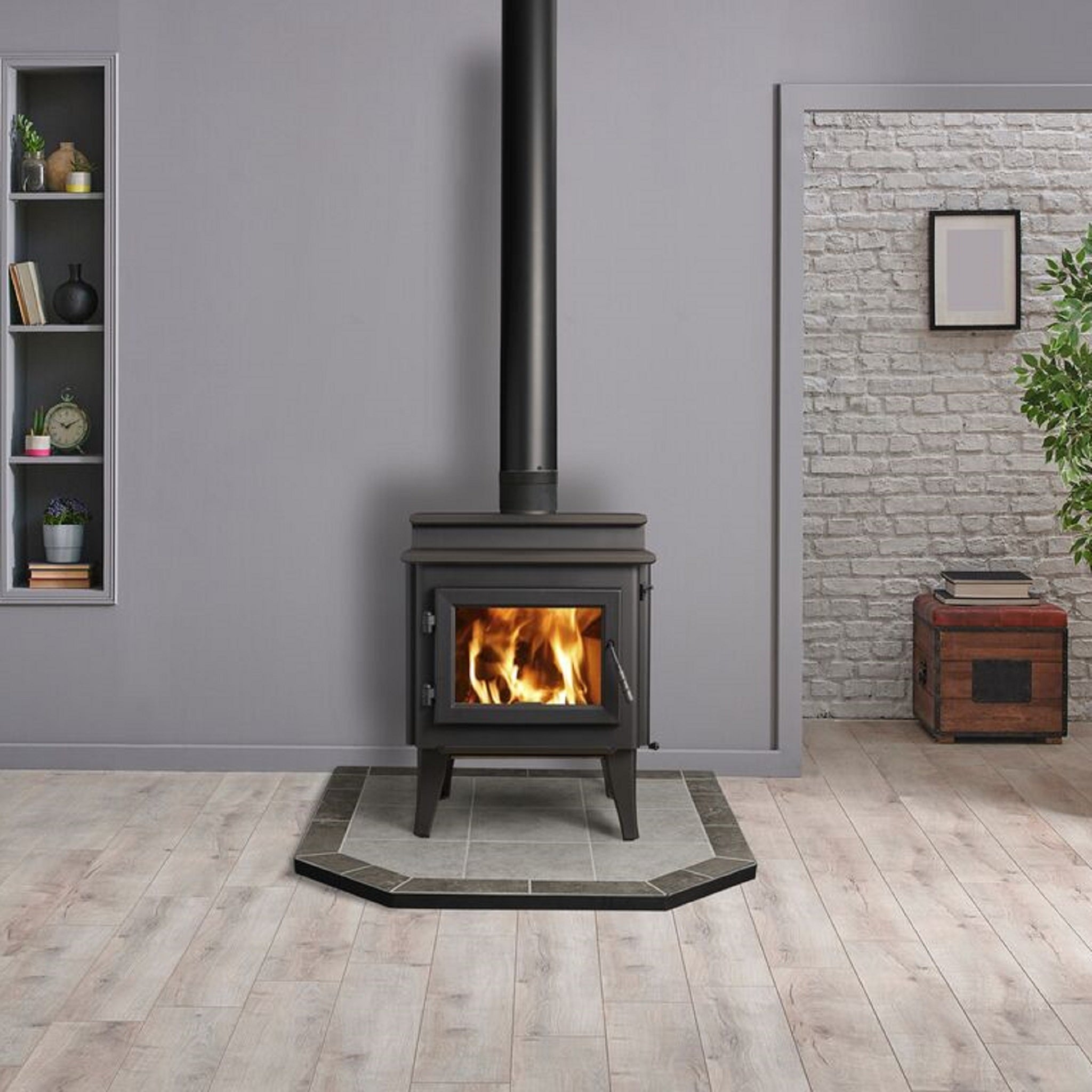 Quadra-Fire 4300 Step Top Wood Stove - Fireside Hearth & Home