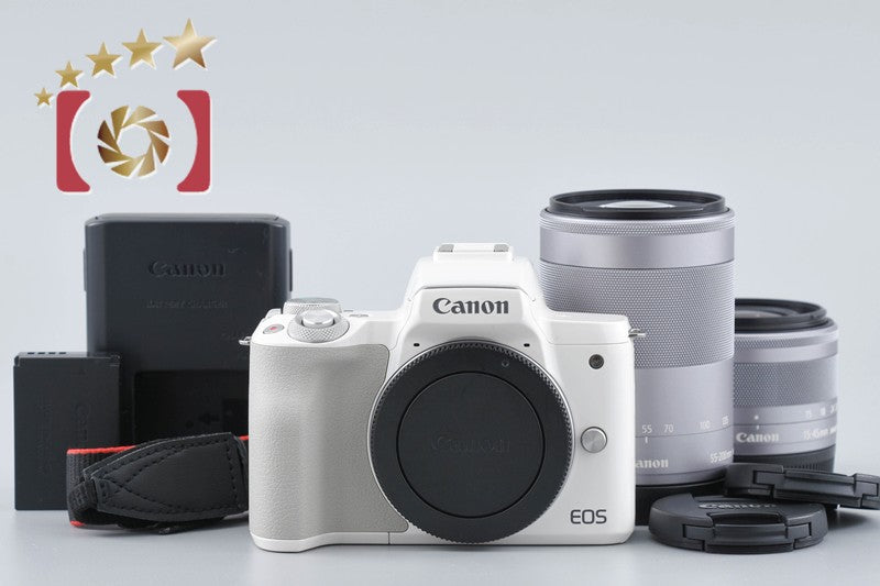 Canon 【中古】Canon キヤノン EOS Kiss M ダブルズームキット
