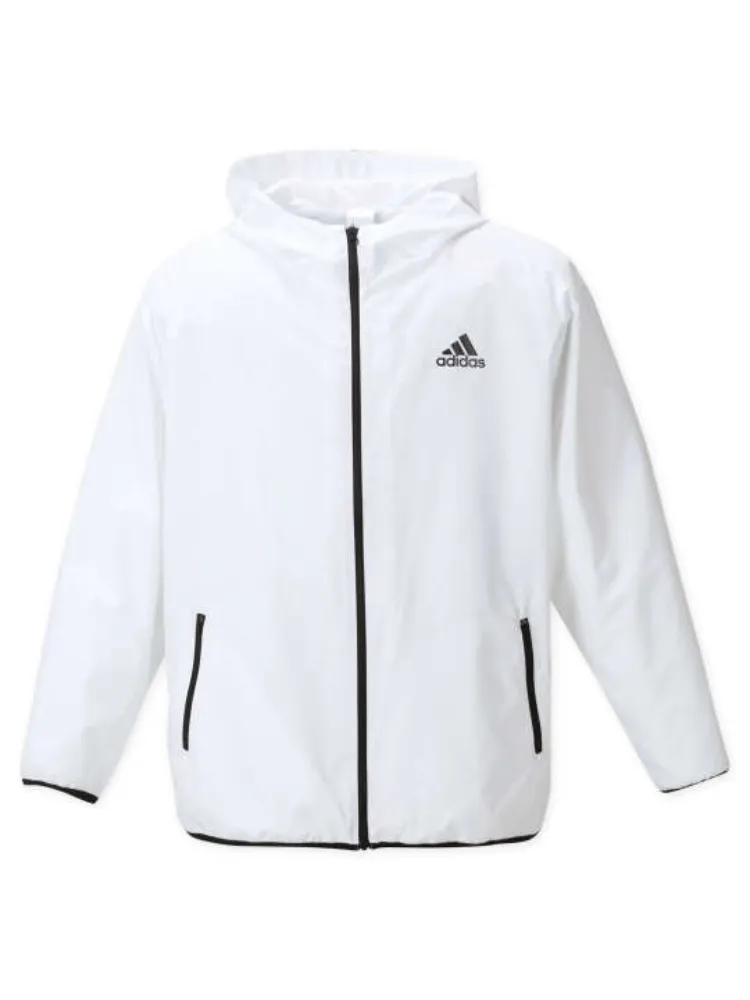 ネイビー 【adidas(アディダス)】ウーブンフードジャケット ＊カタログ