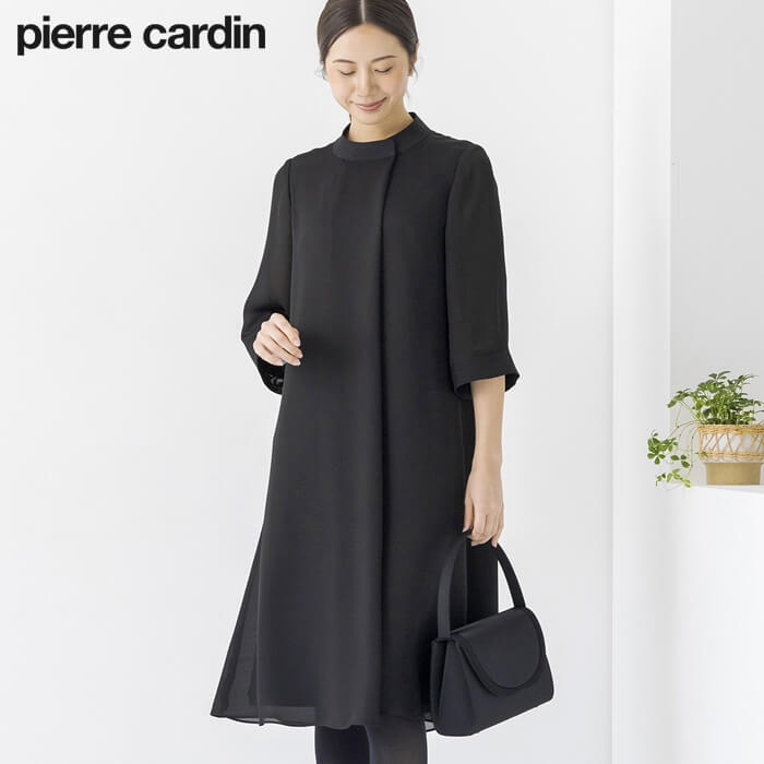 洗える｜前開きの夏用ワンピース 17号・ブラック｜東京ソワール