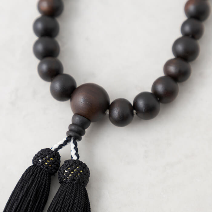 本黒檀の紳士用念珠 ・黒｜東京ソワールオンラインストア