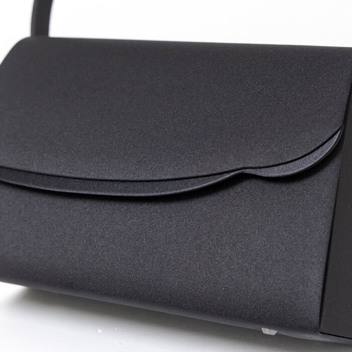 撥水加工】変形スカラップのフォーマルバッグ ・ブラック｜東京