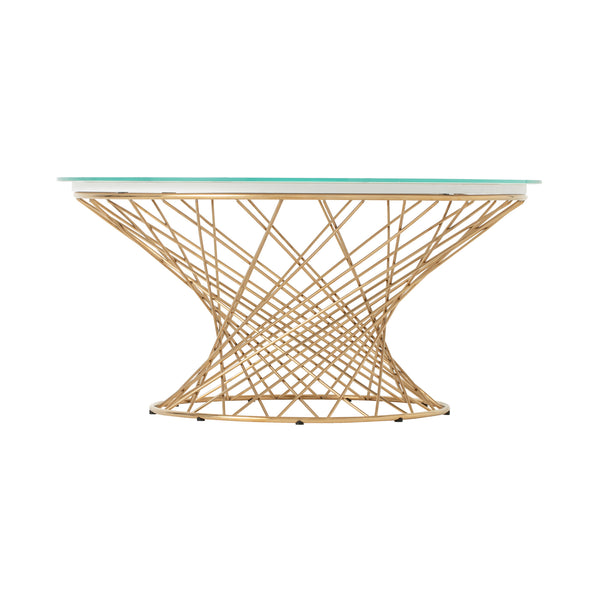 マーリア コーヒーテーブル 大理石×ゴールド（φ800） | Francfranc