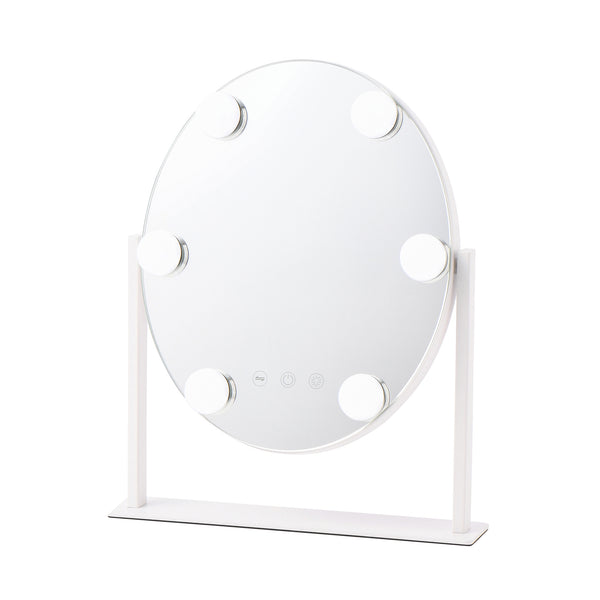 ハリウッドミラー ラウンド S ホワイト | Francfranc（フランフラン