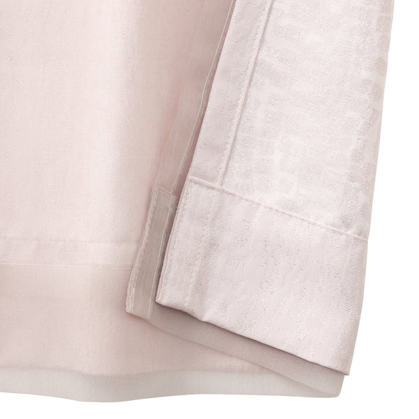 ヴェーリア×ラメルセ ダブルカーテン H1350×W1000 ライトピンク