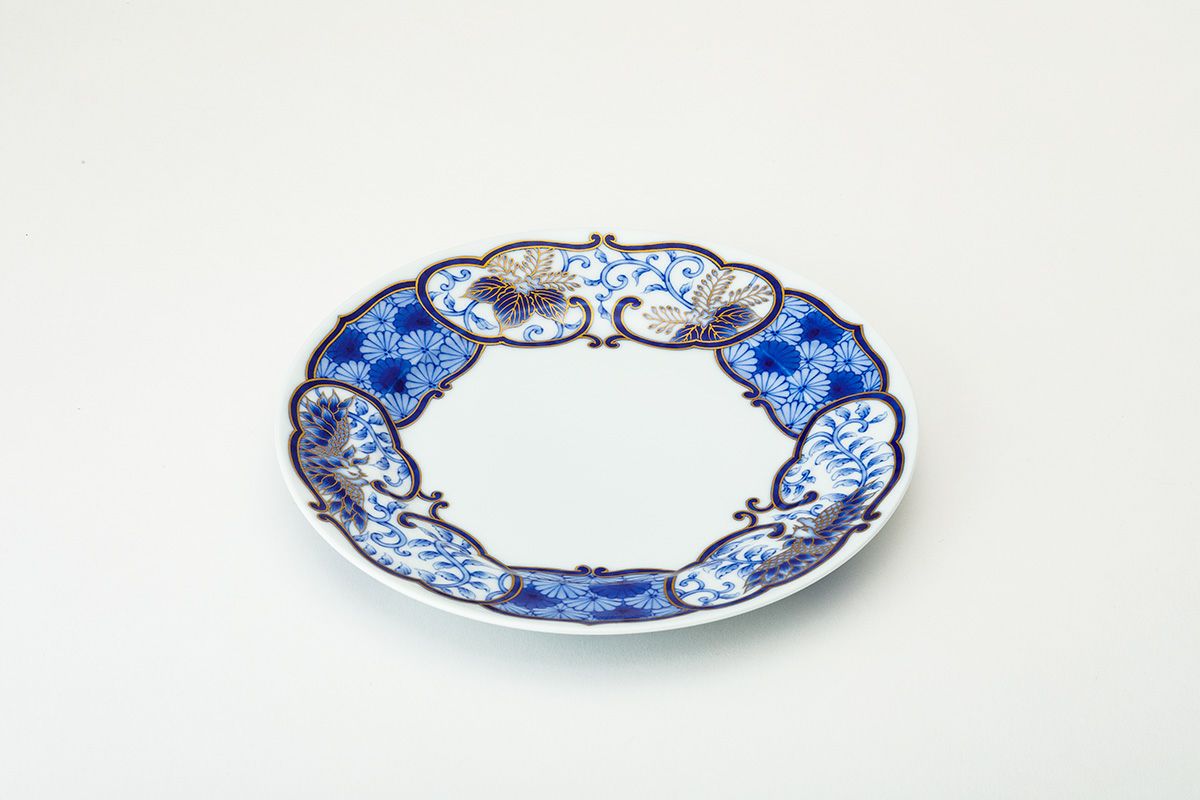 古伊万里鳳凰割地紋 魚型皿 | 有田焼 深川製磁｜公式オンラインストア