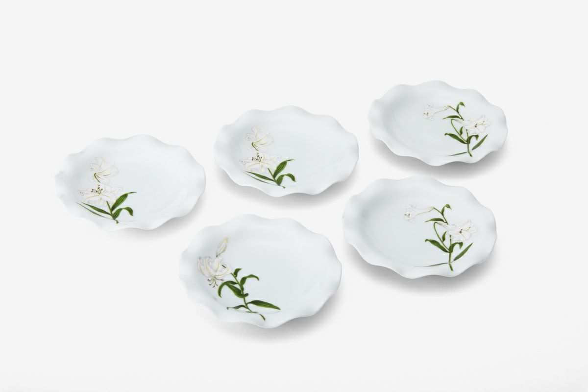 白百合 フリルトレイ揃 | 有田焼 深川製磁｜公式オンラインストア