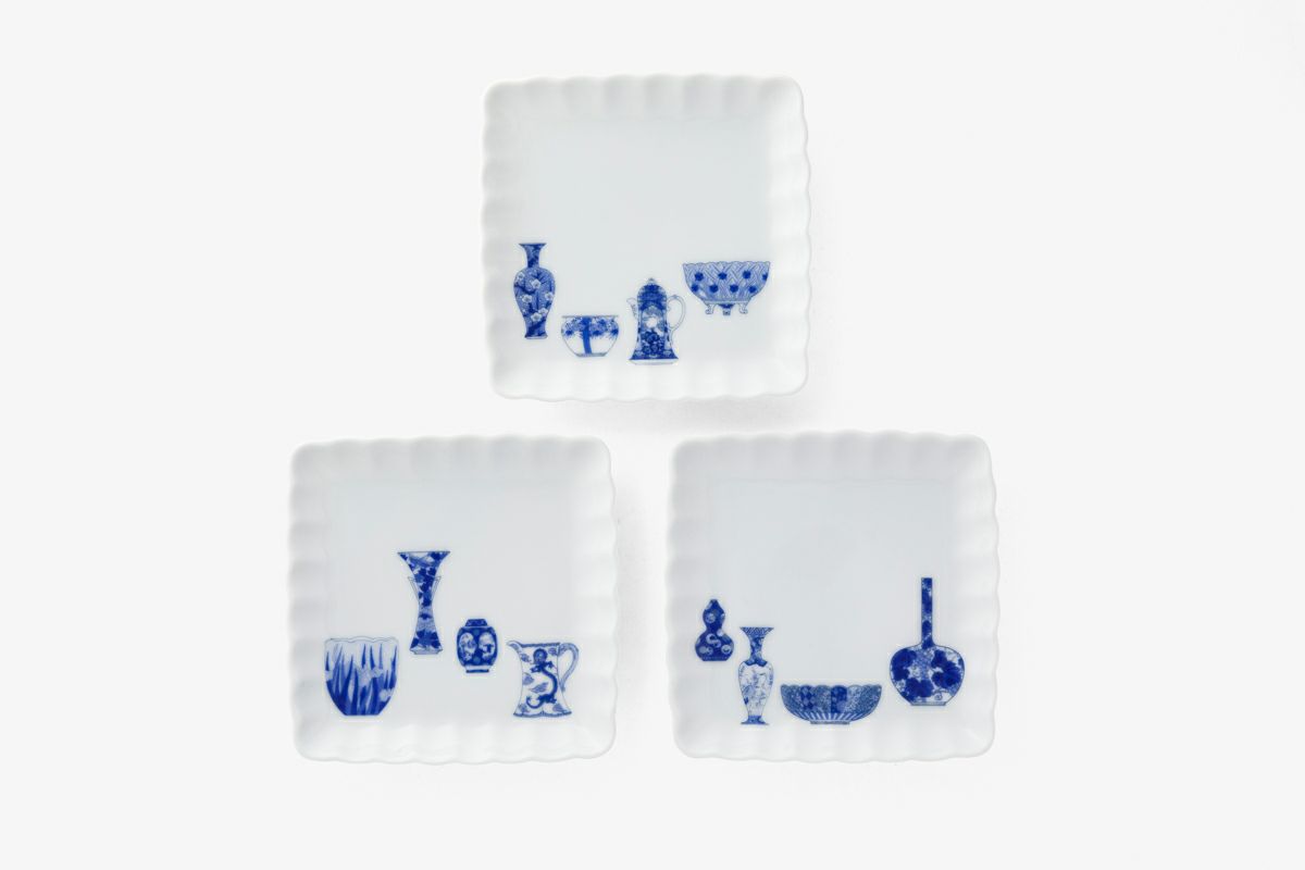 ブルーチャイナ トリプレット（3枚組） | 有田焼 深川製磁｜公式