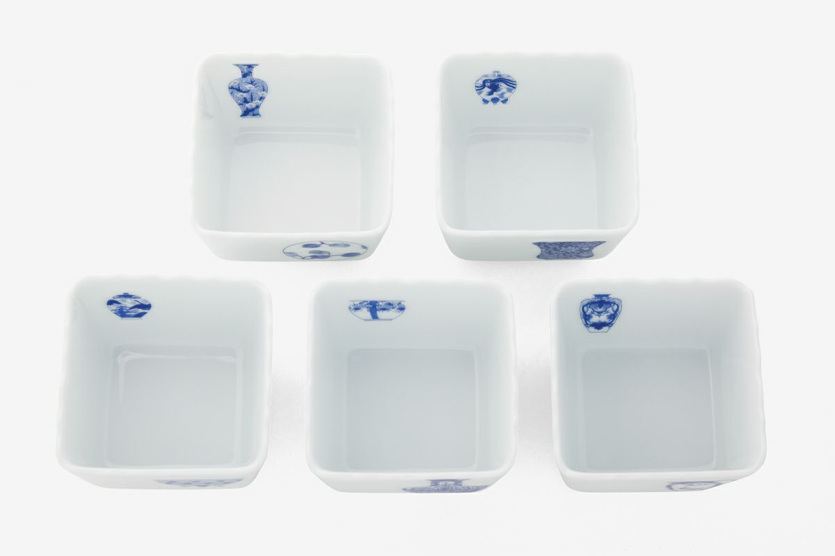 ブルーチャイナ 桔梗小付揃 | 有田焼 深川製磁｜公式オンラインストア