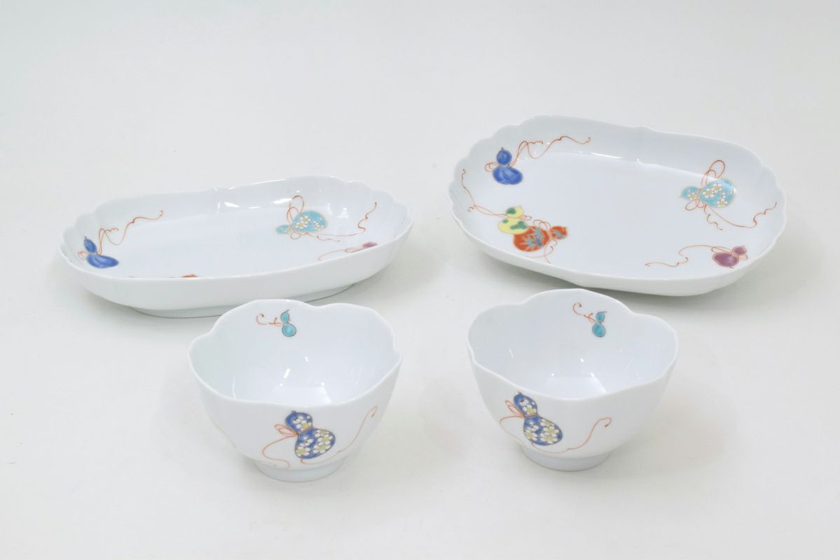 笹青磁 5号皿揃 | 有田焼 深川製磁｜公式オンラインストア