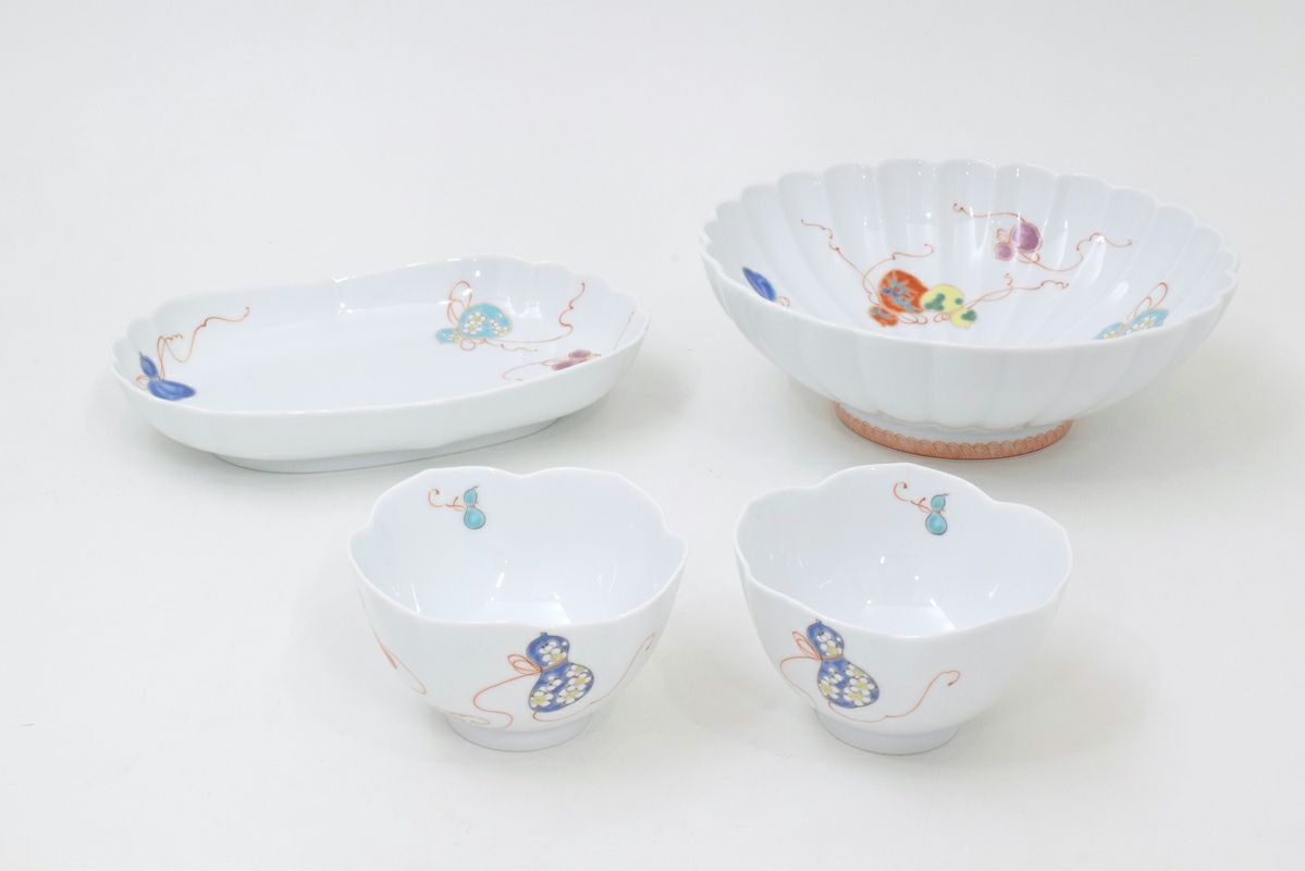 26花ひょうたん セットB | 有田焼 深川製磁｜公式オンラインストア