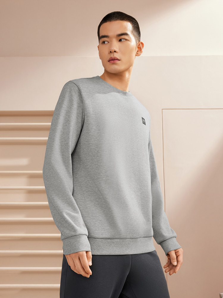 トレーナー メンズ シンプル上質スウェット グレー|メンズ トレーナー