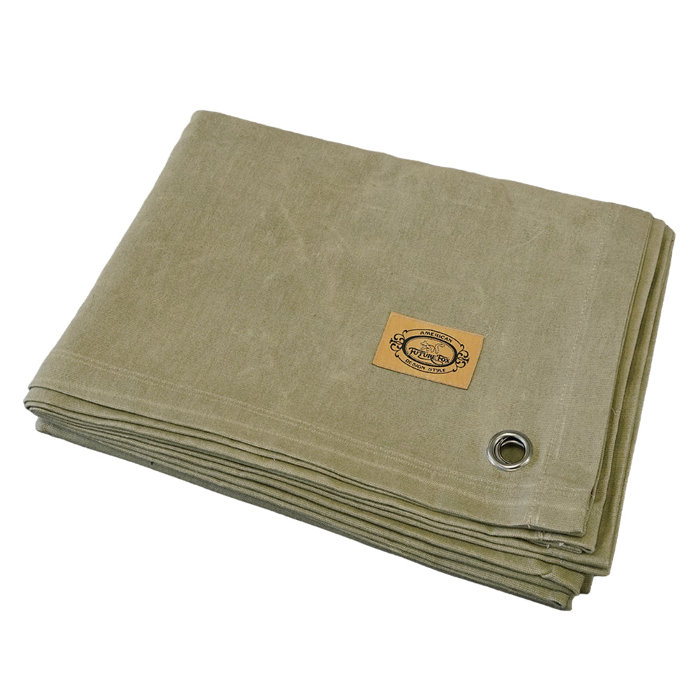 帆布グランドシート パラフィン加工 撥水加工 208cm×135cm｜FUTURE FOX