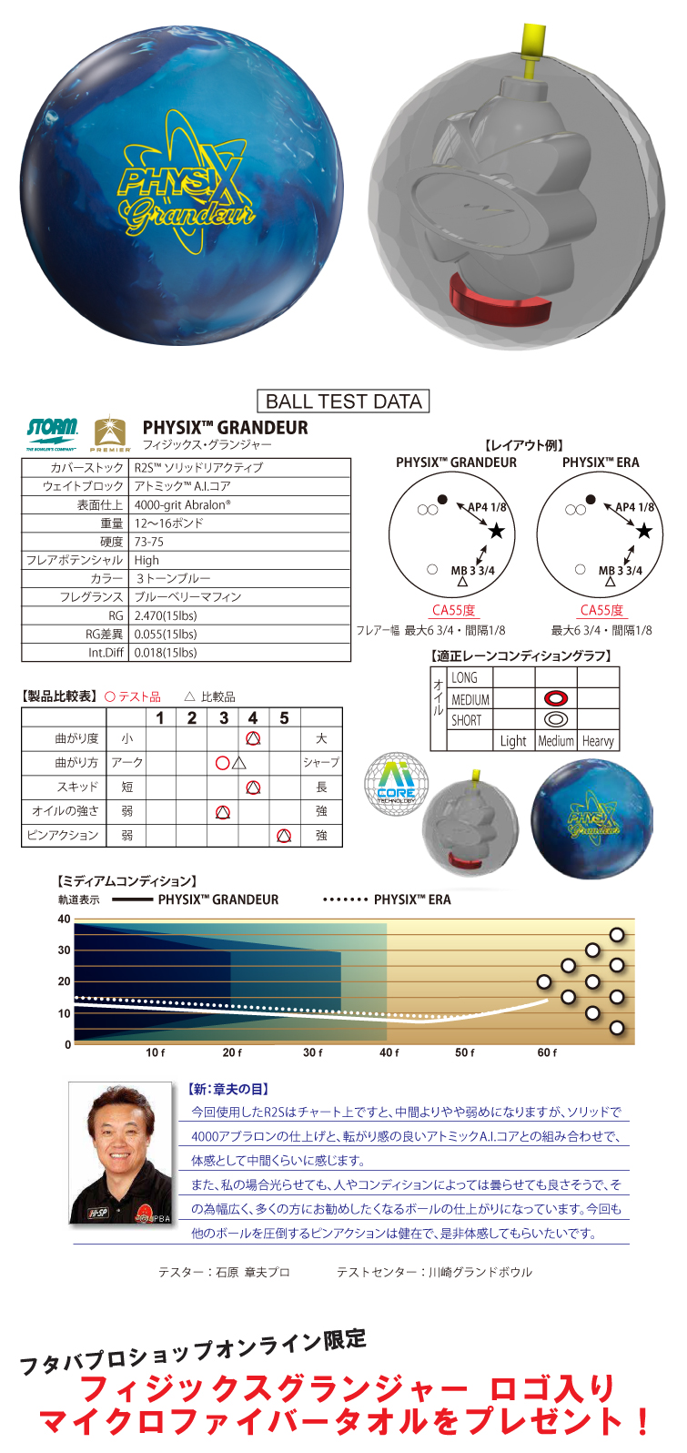 ☆購入特典有り☆【ボウリングボール ストーム STORM】フィジックス