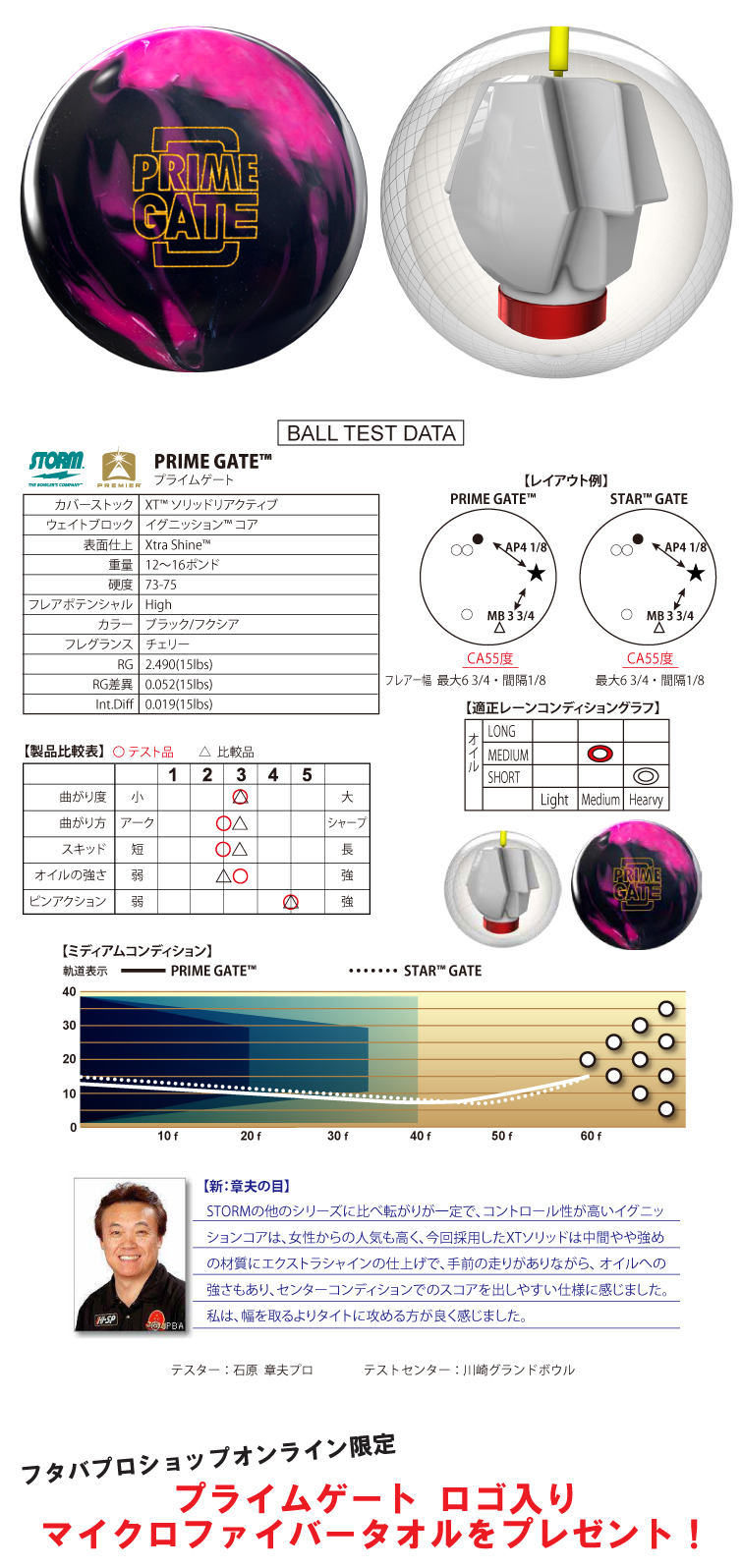 ☆購入特典有り☆【ボウリングボール ストーム STORM】プライム